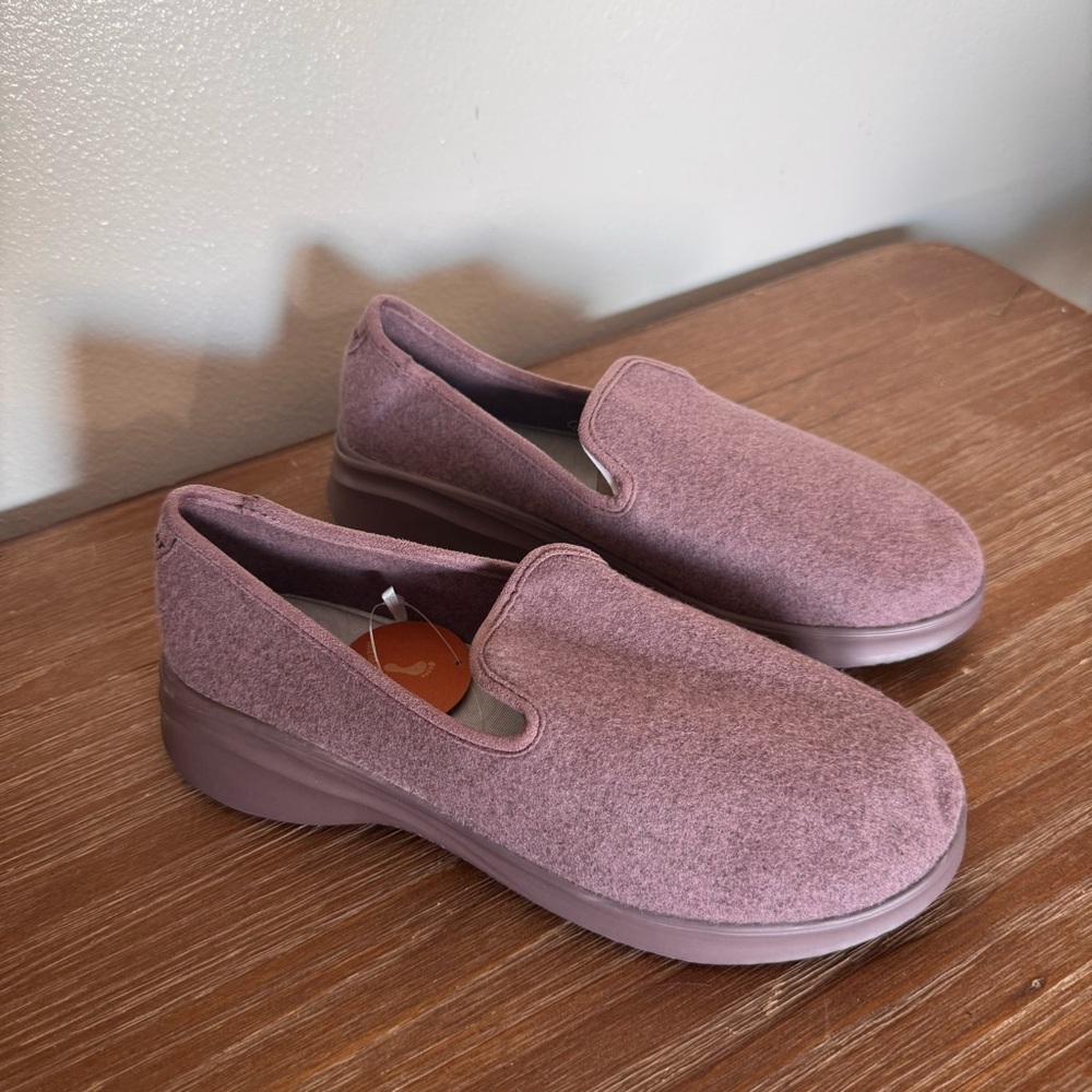 Women’s JSport by Jambu Loon Wool Slip On Memory Foam Shoe Plum Purple Size 7M